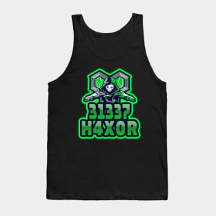 Cyber security - 31337 H4X0R Tank Top